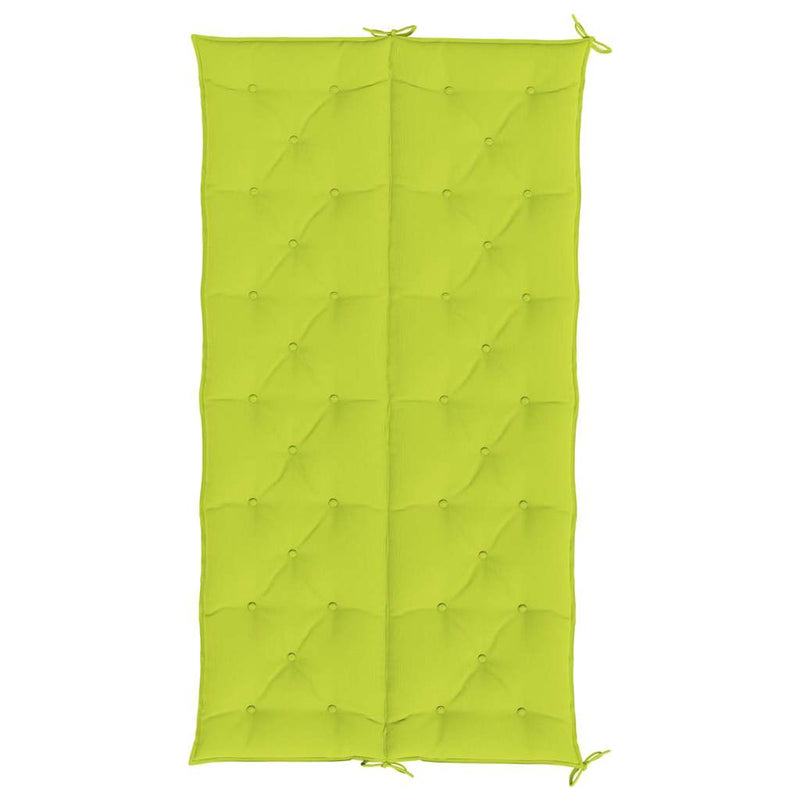 Pernă de bancă, verde aprins, 200x(50+50)x7 cm, material oxford