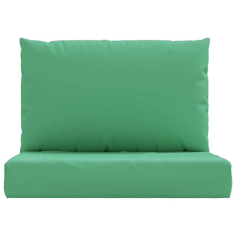 Perne pentru canapea din paleți, 2 buc., verde, textil