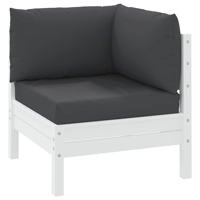 Perne de canapea din paleți, 3 buc., negru, material textil