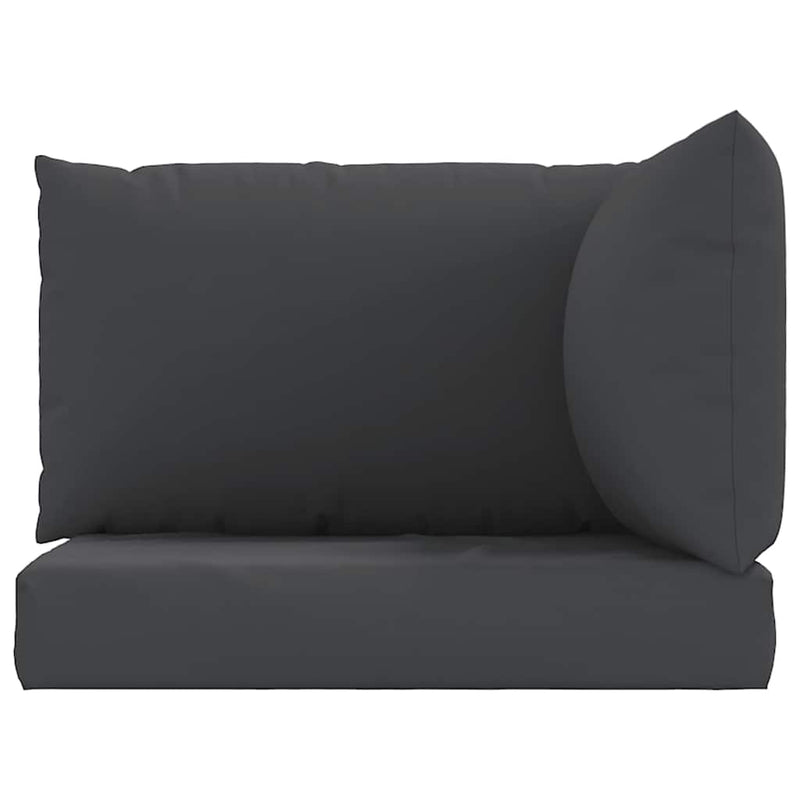 Perne de canapea din paleți, 3 buc., negru, material textil