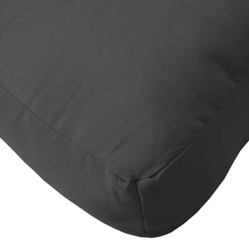Perne de canapea din paleți, 3 buc., negru, material textil