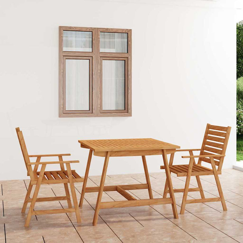 Set mobilier grădină, 3 piese, lemn masiv de acacia