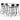 Set mobilier de bar, 5 piese, alb