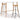 Set mobilier de bar, 3 piese, alb