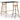 Set de bar, 3 piese, negru