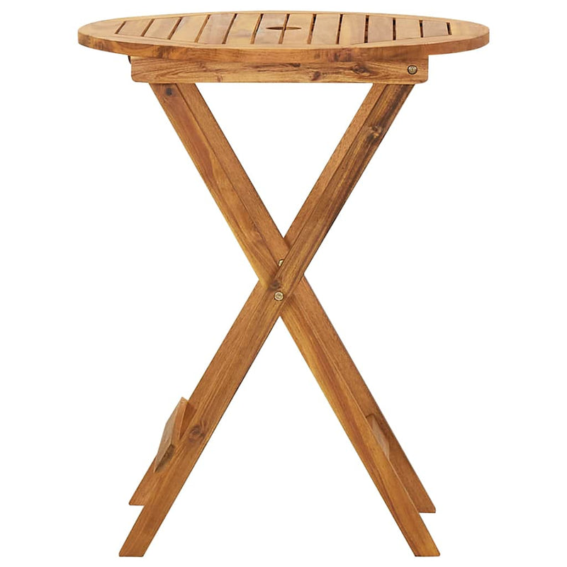 Set mobilier grădină pliabil, 3 piese, lemn masiv acacia