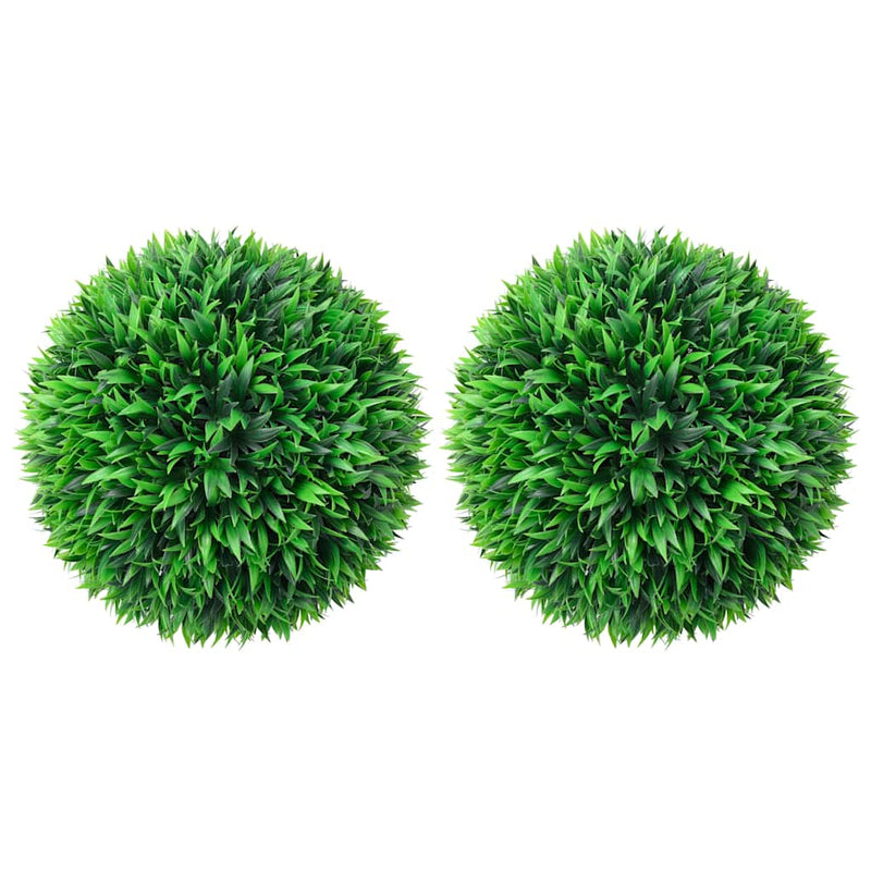 Bile arbuști cimișir artificial, 2 buc, 38 cm