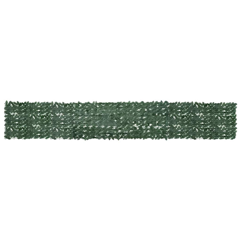 Paravan de balcon, frunze verde închis, 500x75 cm