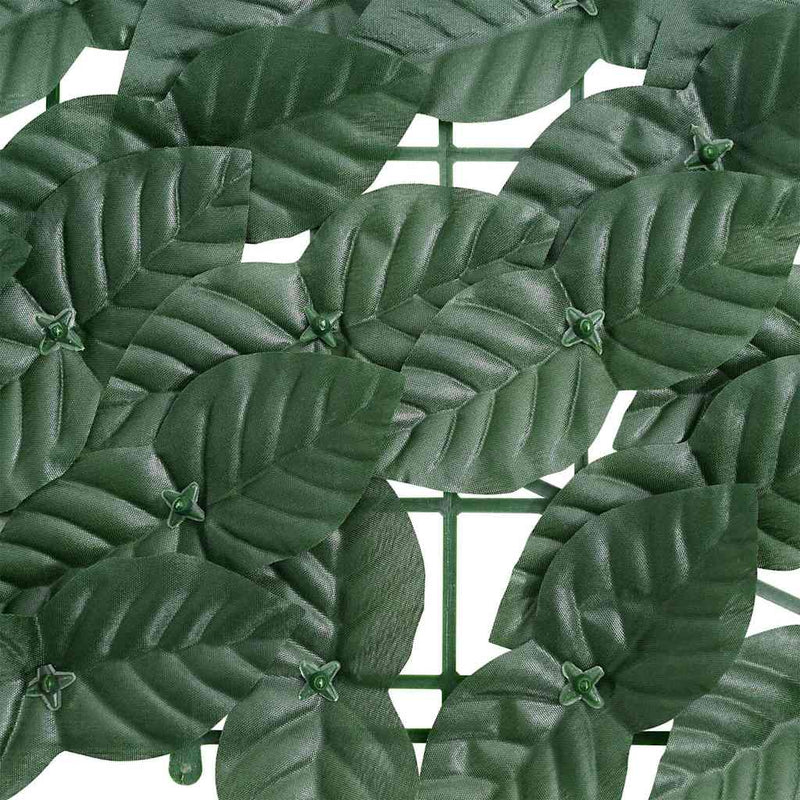 Paravan de balcon, frunze verde închis, 500x75 cm