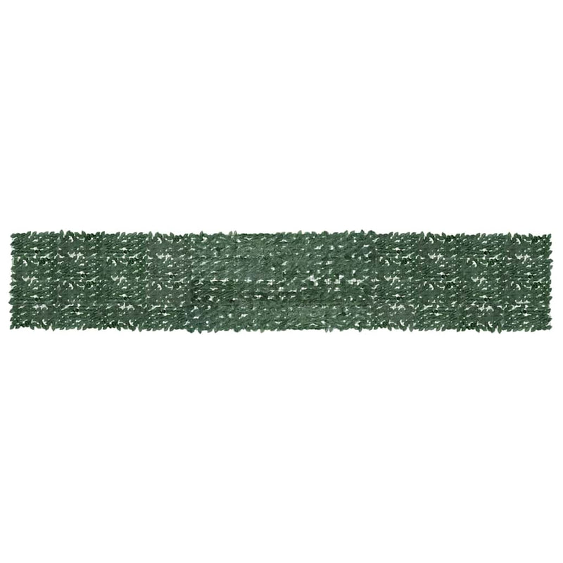 Paravan de balcon, frunze verde închis, 600x100 cm