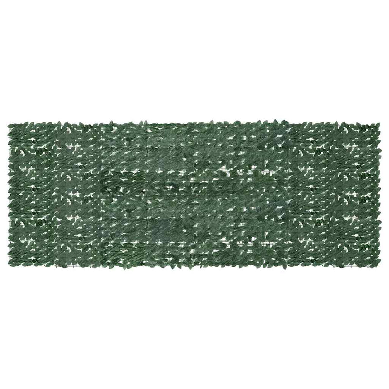 Paravan de balcon, frunze verde închis, 400x150 cm