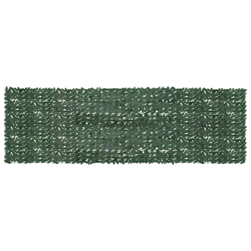 Paravan de balcon, frunze verde închis, 500x150 cm