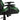 Scaun de jocuri pivotant, verde, PVC