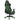 Scaun de jocuri pivotant cu suport de picioare, verde, PVC