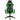 Scaun de jocuri pivotant, verde, PVC