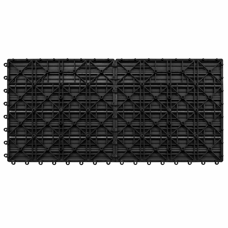 Plăci pentru Deck 6 buc. Negru 60 x 30 cm WPC