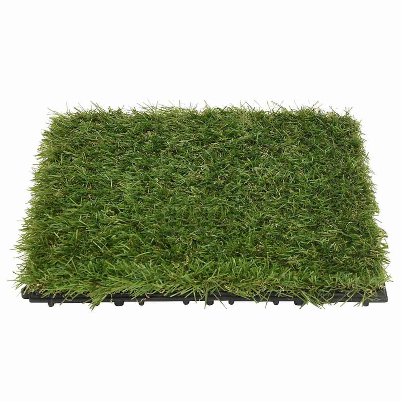 Plăci de iarbă artificială, 22 buc, verde, 30x30 cm