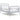Cadru de pat extensibil, gri, 80x130/200 cm, metal