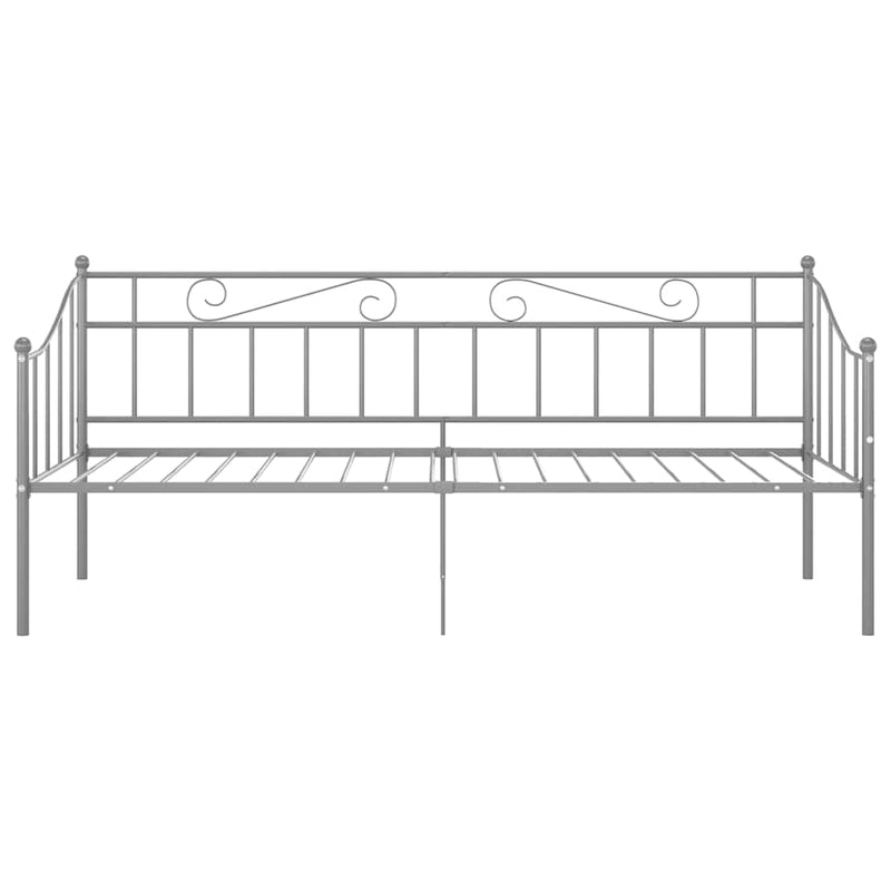 Cadru pat canapea, gri, 90x200 cm, metal