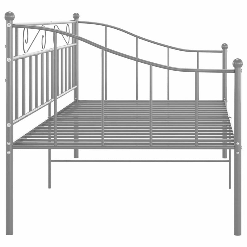 Cadru pat canapea, gri, 90x200 cm, metal