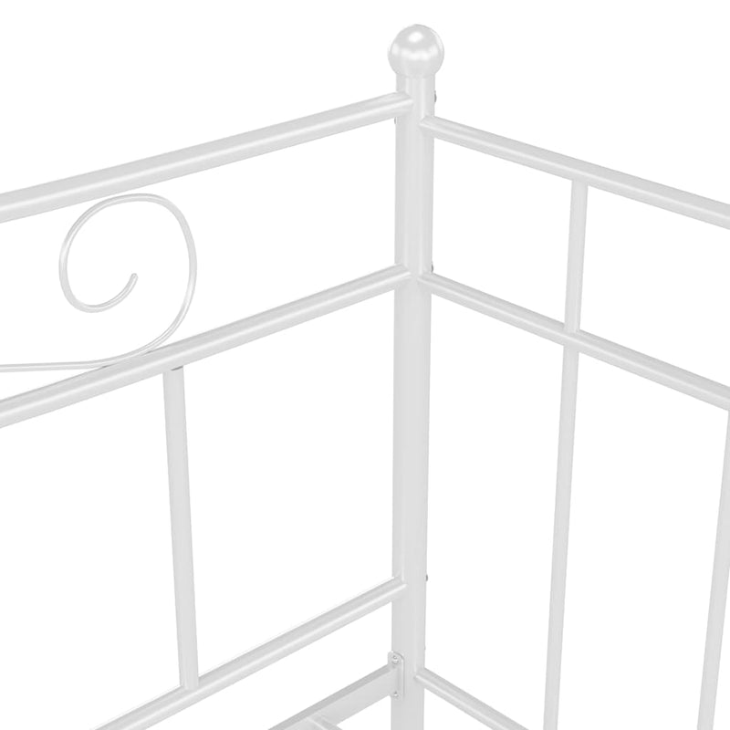 Cadru pat canapea, alb, 90x200 cm, metal