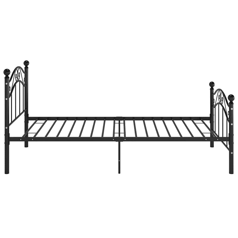 Cadru de pat, negru, 100 x 200 cm, metal