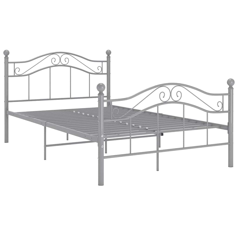 Cadru de pat, gri, 120 x 200 cm, metal