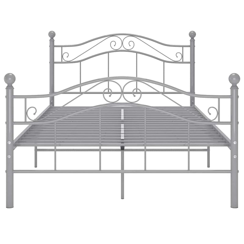 Cadru de pat, gri, 120 x 200 cm, metal