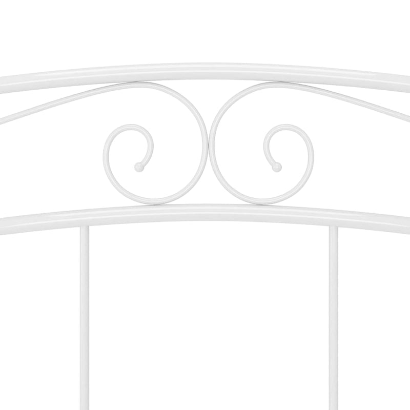 Cadru de pat, alb, 140x200 cm, metal