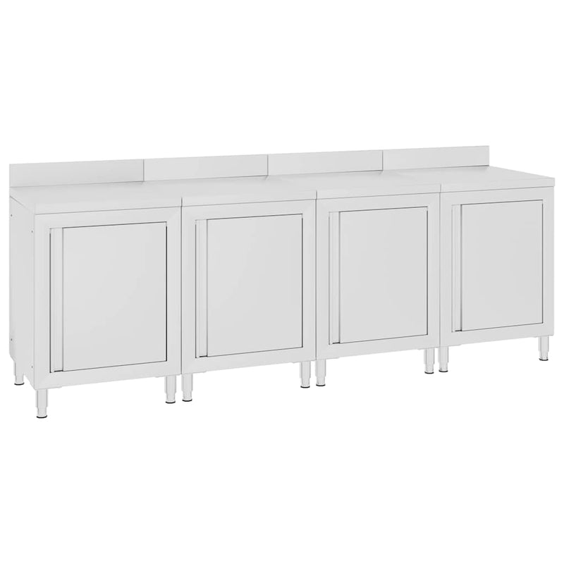 Dulap comercial blat de lucru 240x60x96 cm, oțel inoxidabil
