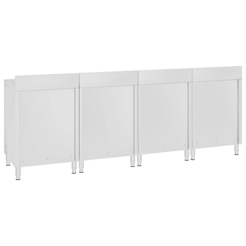 Dulap comercial blat de lucru 240x60x96 cm, oțel inoxidabil