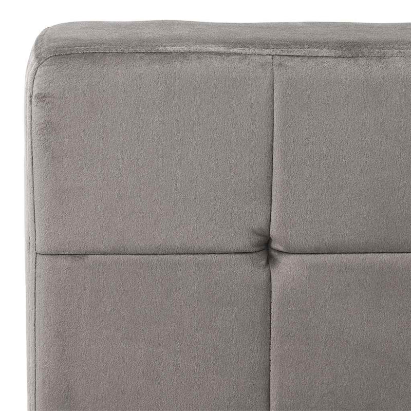 Scaun de relaxare, 65x79x87 cm, gri deschis, catifea