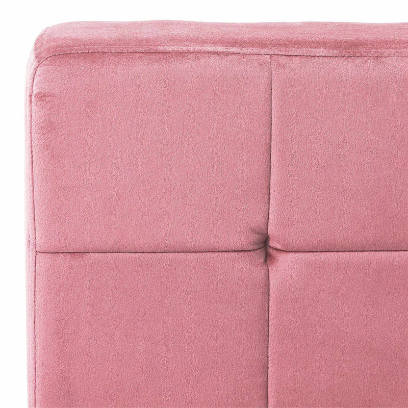 Scaun de relaxare, roz, 65x79x87 cm, catifea