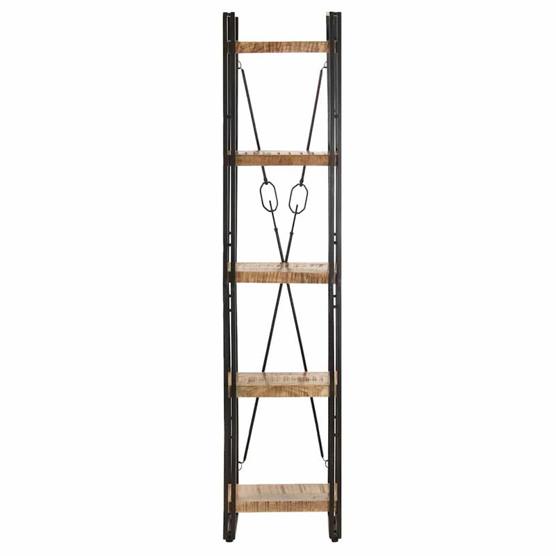 Bibliotecă cu 5 rafturi, 40x30x180 cm, lemn masiv mango