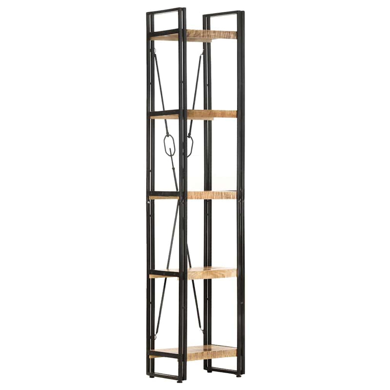 Bibliotecă cu 5 rafturi, 40x30x180 cm, lemn masiv mango