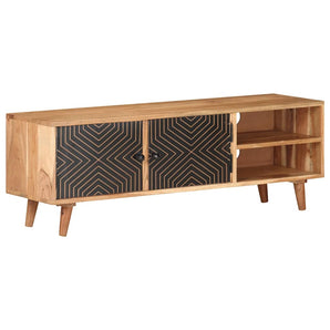 Comodă TV, 115x30x39 cm, lemn masiv de acacia