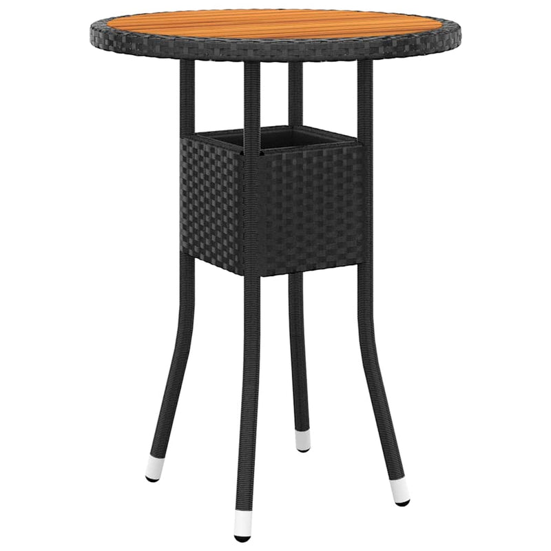 Set mobilier de grădină, 3 piese, poliratan
