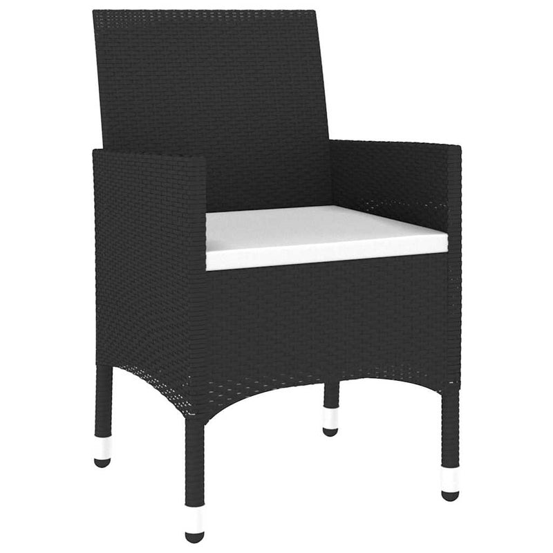 Set mobilier de grădină, 3 piese, poliratan