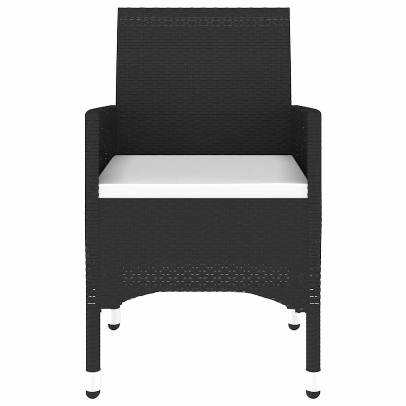 Set mobilier de grădină, 3 piese, poliratan