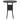 Set mobilier de grădină, 5 piese, negru, poliratan
