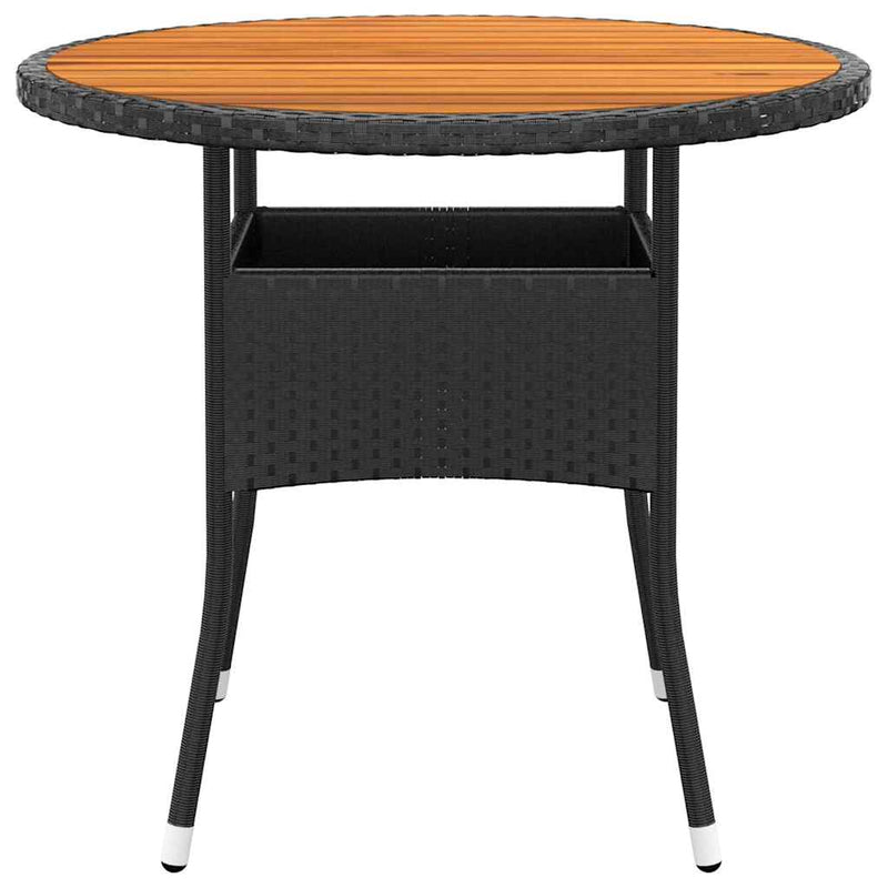 Set mobilier de grădină, 3 piese, poliratan