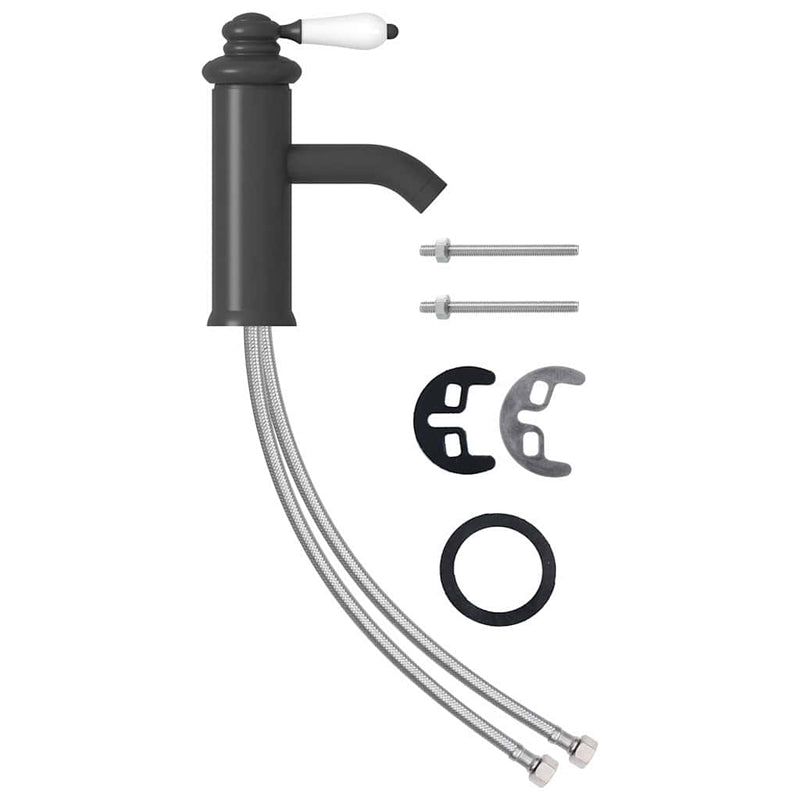 Robinet chiuvetă de baie, gri, 130x180 mm