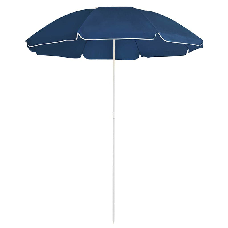 Umbrelă de soare de grădină, stâlp din oțel, albastru, 180 cm