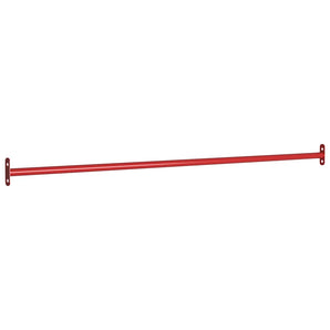 Bară de rotire, roșu, 125 cm, oțel