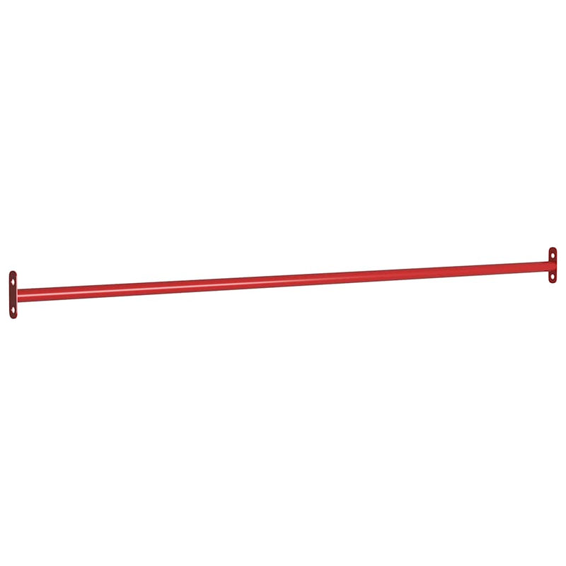 Bară de rotire, roșu, 125 cm, oțel