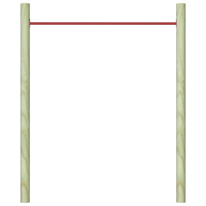 Bară de rotire, roșu, 125 cm, oțel