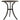 Set mobilier bistro, 3 piese, bronz, aluminiu turnat