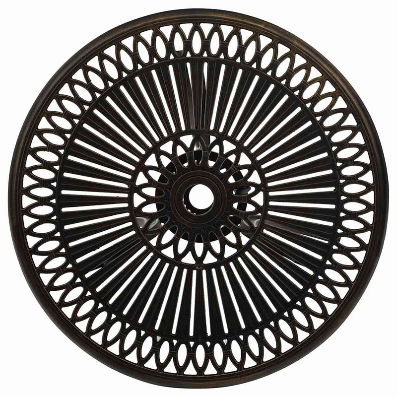 Set mobilier bistro, 3 piese, bronz, aluminiu turnat