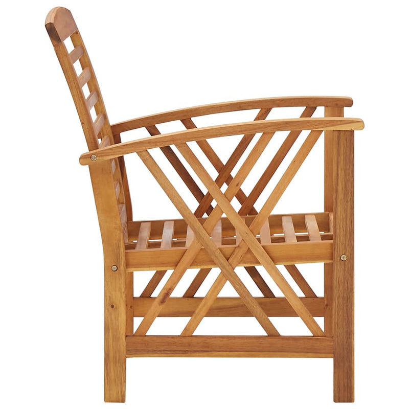 Set mobilier de grădină, 4 piese, lemn masiv de acacia