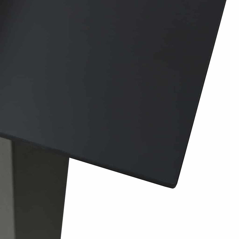Set mobilier de exterior, 5 piese, negru, ratan PVC